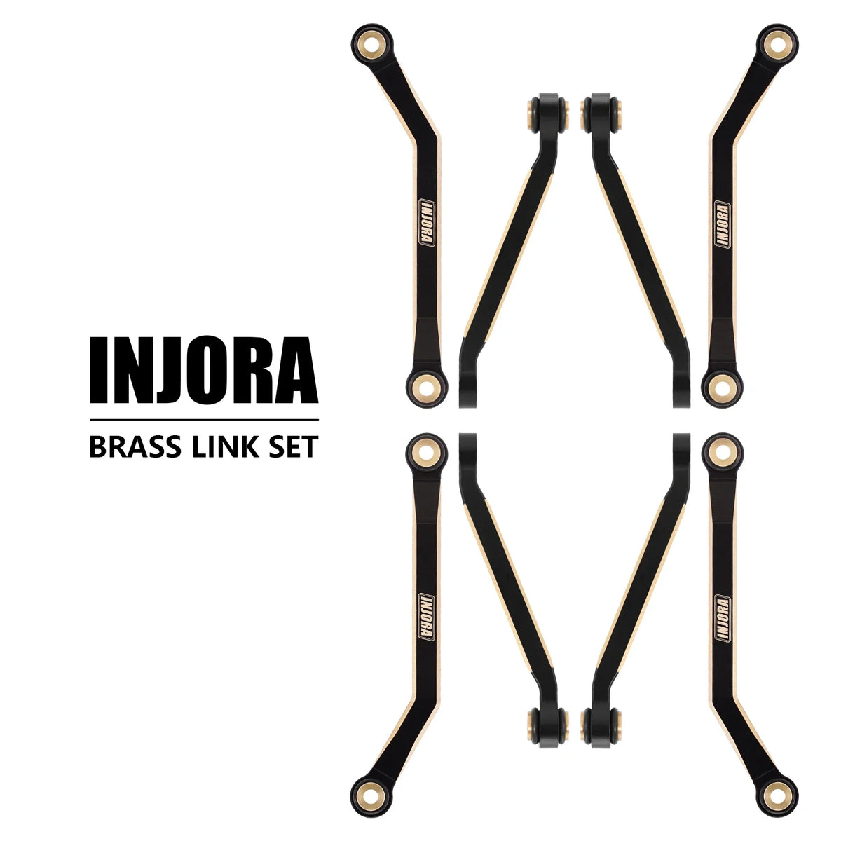 INJORA biellettes haute garde au sol laiton noir 39 g FCX24 – vue complémentaire