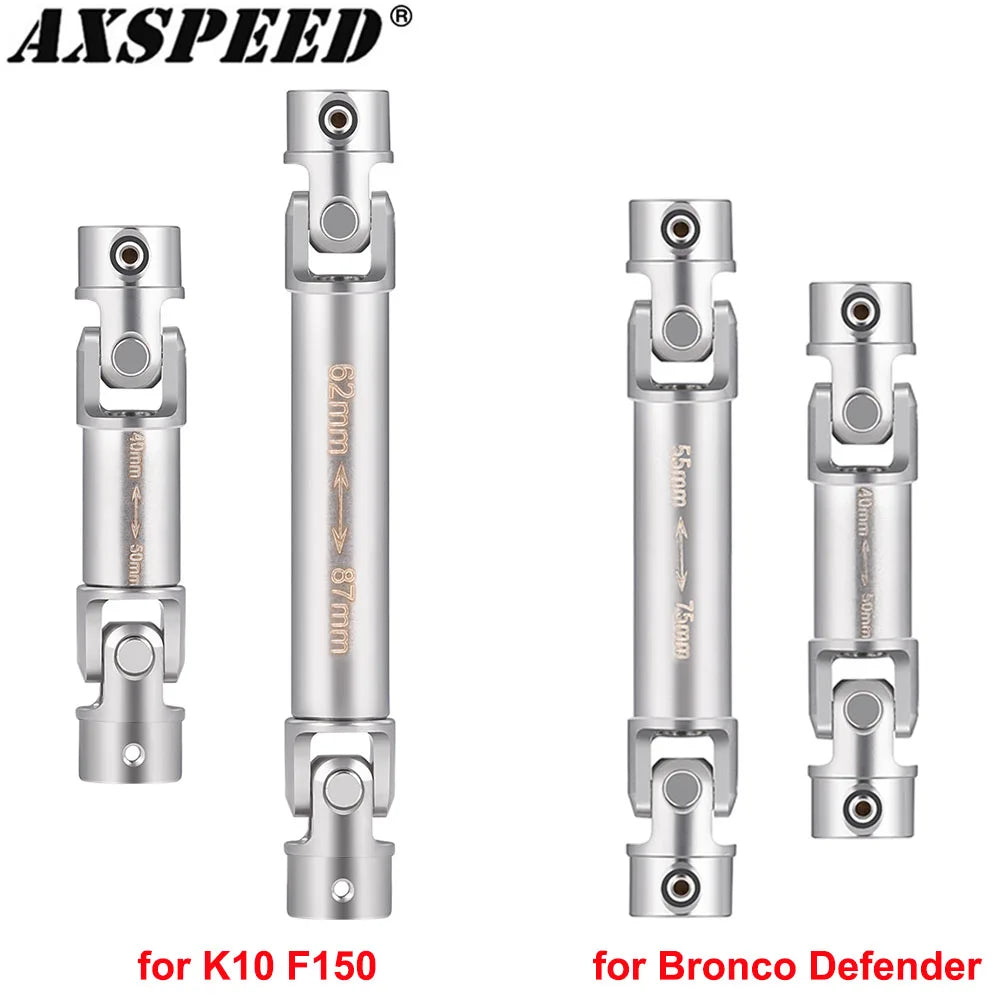 Arbres de transmission centraux inox AXSPEED pour TRX4M 1/18