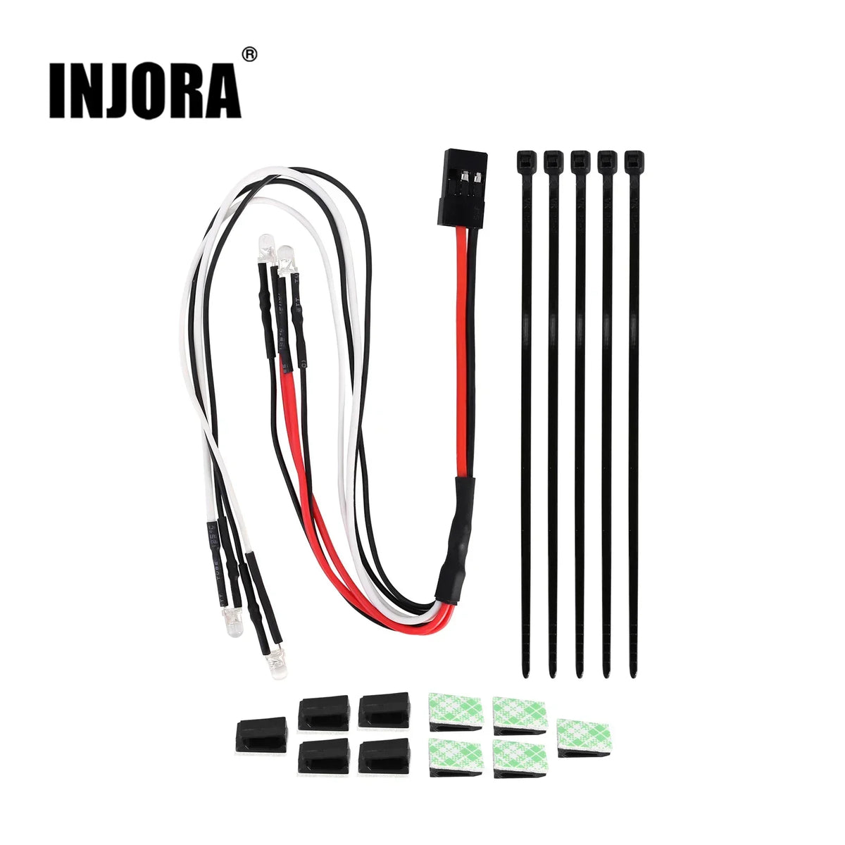 Kit phares et feux LED INJORA CH3 pour TRX4M 1/18