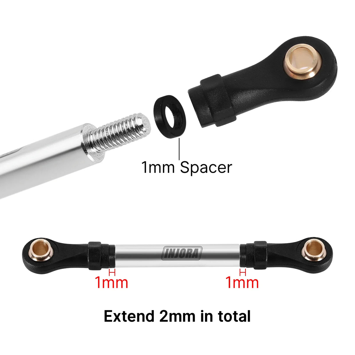 Liens inox INJORA crawler TRX4M – vue 4