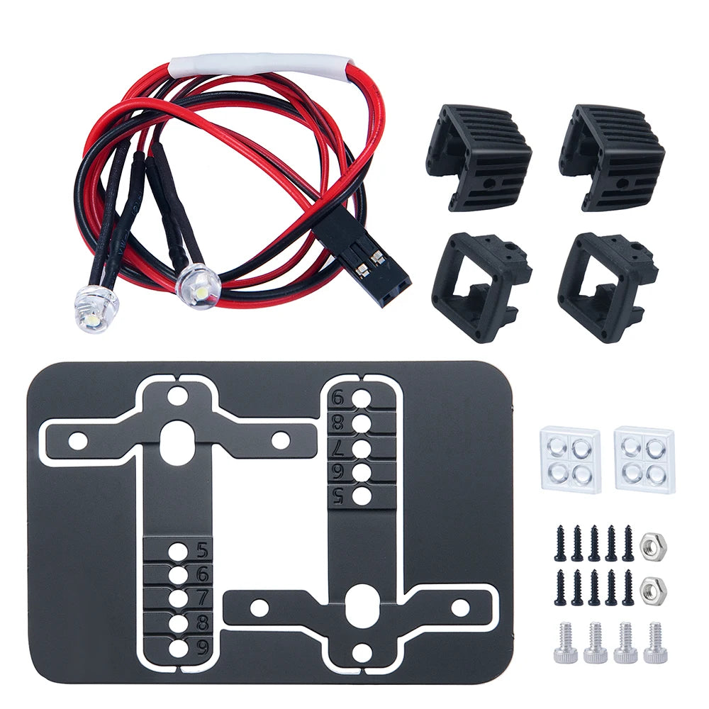 Projecteurs LED carrés AXSPEED pour SCX10 / TRX4 / TRX6 1/10 – vue 2