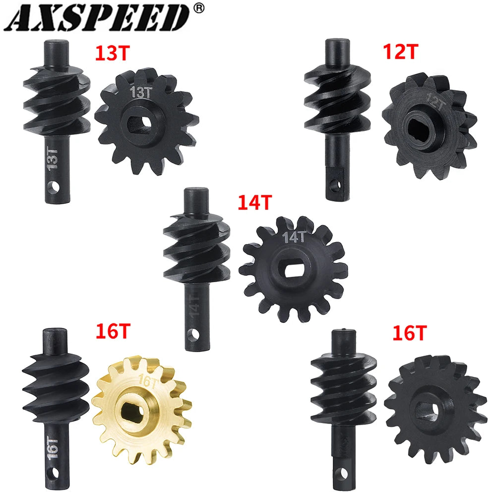 Pignons Overdrive acier AXSPEED 12T à 18T pour Axial SCX24