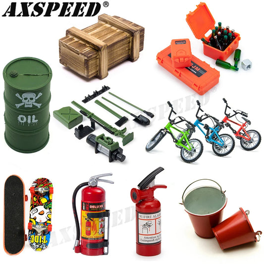 Mini outils décoratifs scale AXSPEED pour crawler RC 1/10