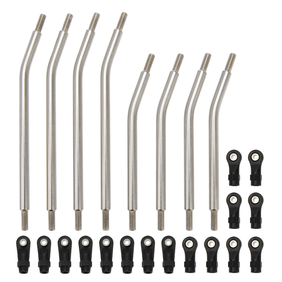 Biellettes inox MEUS Racing empattement 318 mm Axial Capra 1.9 UTB