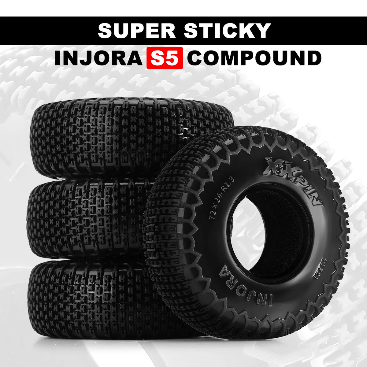 Pneus INJORA T1321 1.3 72 x 24 mm – présentation