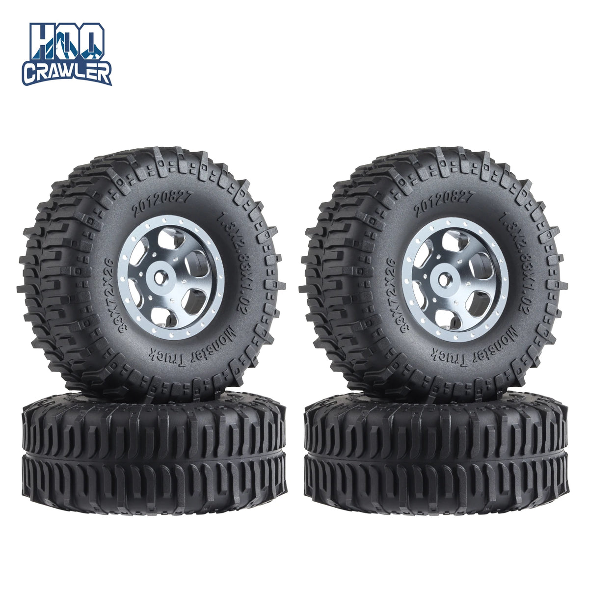Lot de 4 pneus Swamper Mud Terrain 1.3 70 x 27 mm micro crawler