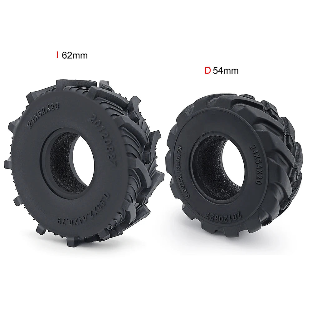 Lot de 4 pneus souples YEAHRUN micro crawler – autre vue du produit