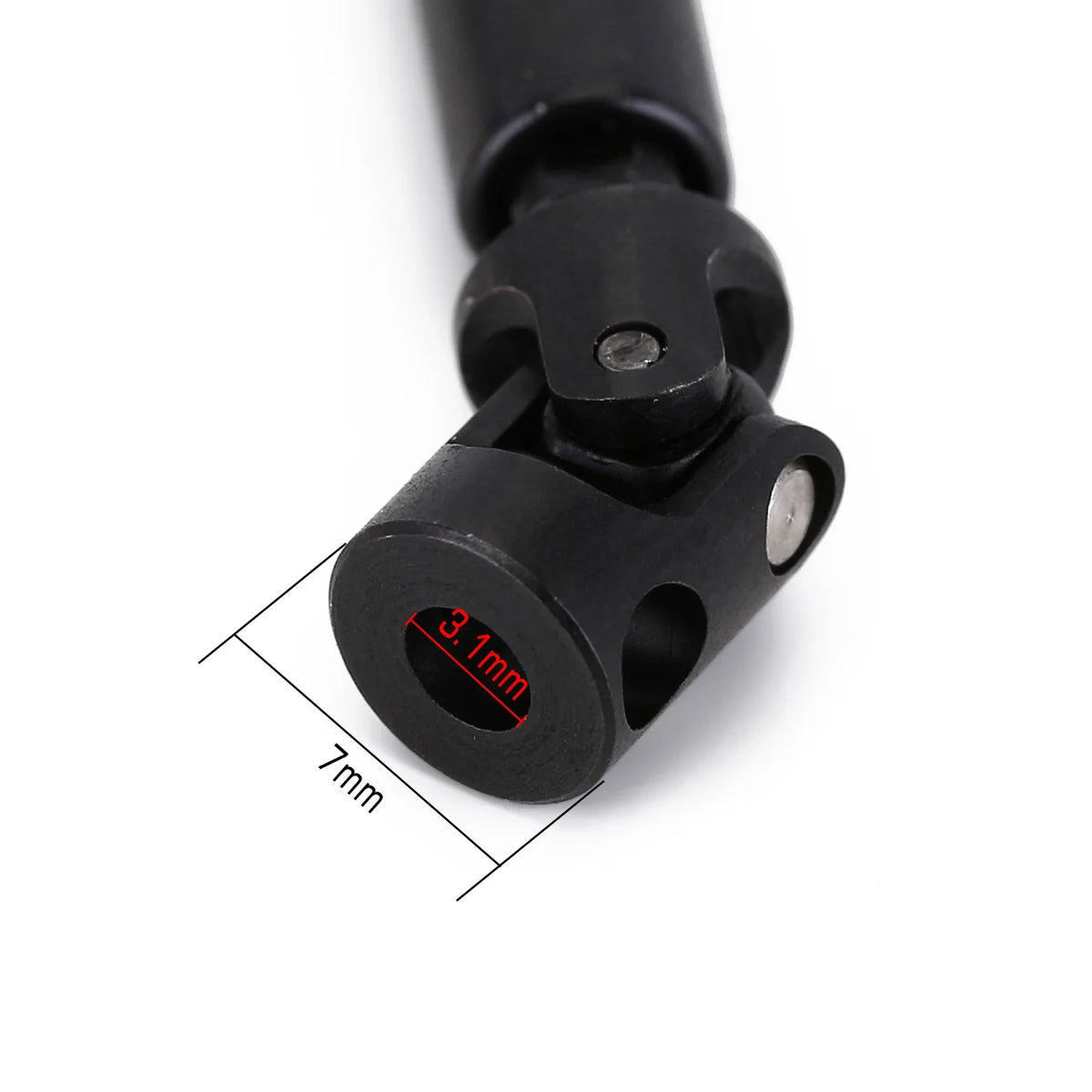 INJORA Arbres de transmission centraux acier (L/M) pour SCX24 Deadbolt / GX470 1/24