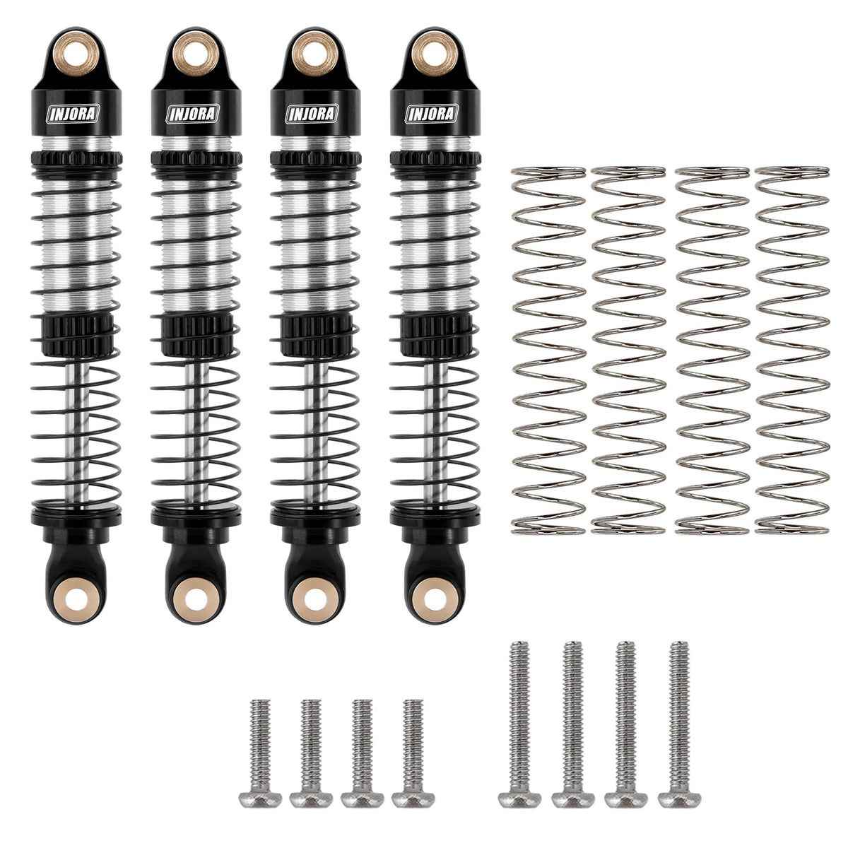 INJORA amortisseurs longs filetés TRX4M 1/18 – présentation produit