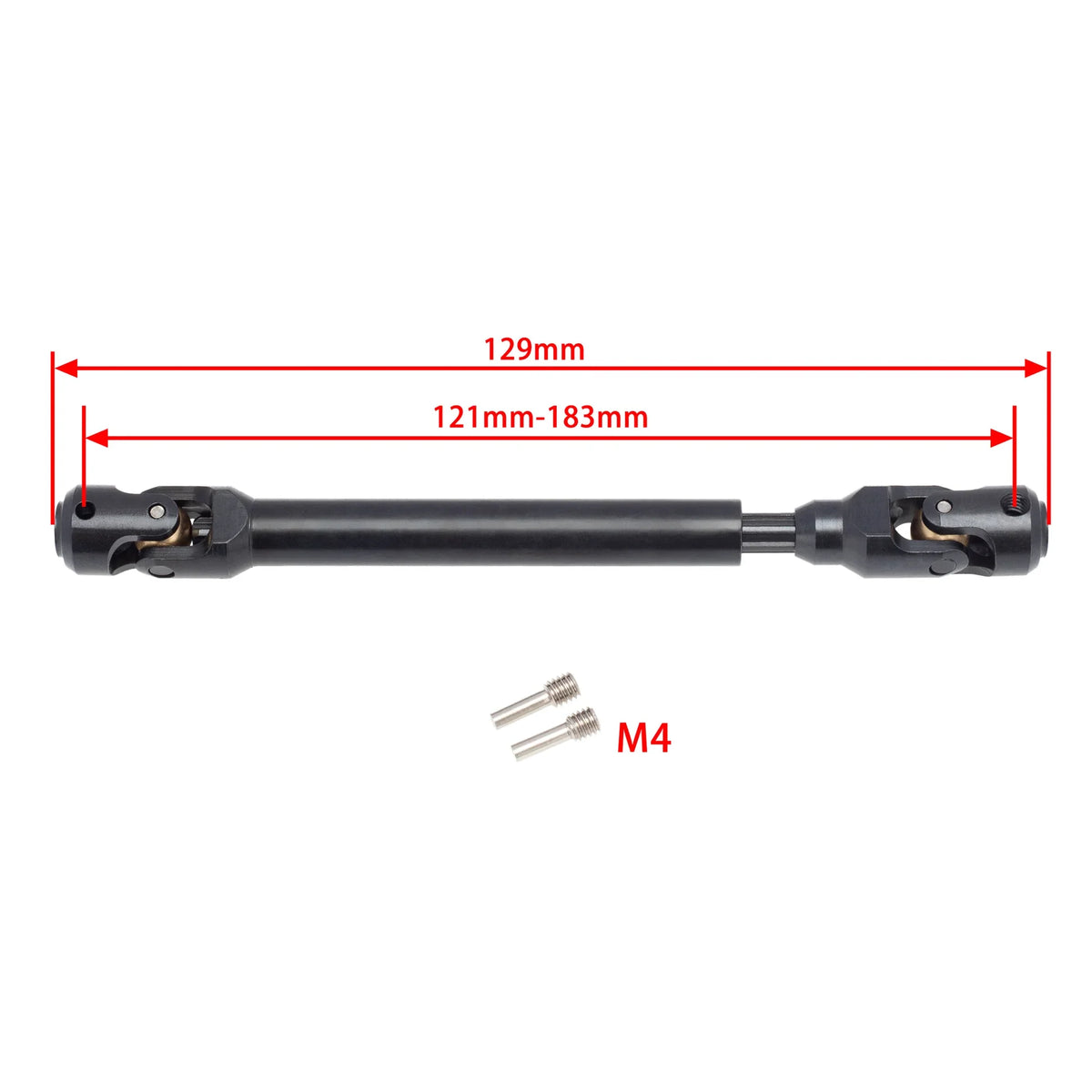 Arbre de transmission universel Wraith SCX10 TRX4 – vue produit